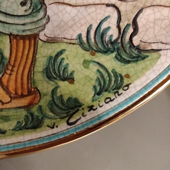 V. Tiziano Hand Painted & Etched Valentine's Day 1979 Plate Limited Edition 4810 - Picture 4 of 8